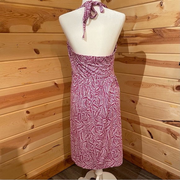 Tommy Bahama Purple and White Patterned Halter Dress - Picture 8 of 8